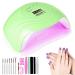 Didude 168W LED UV lamp nail dryer UV for nails Professional nail lamp with 4 timer and smart sensor LCD display UV lamp nail lamp Suitable all gel at home salon caise
