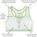 Dragonwing Seamless Girls Racerback Sports Bra - White With Lime, Size 12 | Teen & Tween Quick Dry Training Bra - Buy Online on GoSupps.com