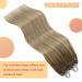 Youngsee Real Hair Microring Extensions - 60cm Ombre Light Brown to Blonde 50g Balayage Loop Hair Extensions - Buy Online on GoSupps.com