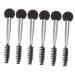 Angoily 6pcs Double Ended Eyebrow Brush Sponge Eyeshadow Eye Shadow Brush Makeup Brush Miss Make up Tool 7.6x1.4cm As Shown