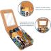 Buy Abstract Africa Print Leather Lipstick Case - Mini Organizer with Mirror | Stylish Lip Gloss Holder for Travel - Buy Online on GoSupps.com