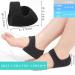 Pinkiou Heel Protectors - 2PCS Gel Heel Cups for Plantar Fasciitis Relief & Blister Prevention - Black (Size L, 6-11 Women & 6-10 Men) - Buy Online on GoSupps.com