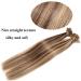 18" Pre Bonded Human Hair Extensions 0.5g*200 Strands (#4/27 Medium Brown&Dark Blonde 100g) - Buy Online on GoSupps.com