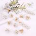 10 Mini Diamond Hair Clips - Floral Hair Jewelry for Women & Girls | Perfect for Parties Weddings & Everyday Use | Sweet Small Hair Accessories - Buy Online on GoSupps.com