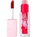 Maybelline New York Lifter Plump Lip Gloss Lasting Plump Heated Formula with Hyaluronic Acid and Chilli Pepper XL Wand Vegan Formula Shade: 004 Red Flag