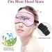 Sleep Mask 2 Pack Pure Silk Eye Masks with Adjustable Strap | Soft Satin Blindfold for Travel Napping & Meditation | Blackout Eye Shade for Men & Women (Black Powder - Buy Online on GoSupps.com