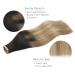 Premium Remy Tape-In Hair Extensions 20pcs 50g 40cm | Dark Brown to Chestnut Brown & Dirty Blonde Highlights - Buy Online on GoSupps.com