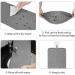 Ptlom Pet Placemat for Dogs and Cats - Prevent Food and Water Overflow - Medium and Small Pet Mat - Small Grey - Buy Online on GoSupps.com