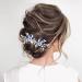 Flower Bridal Hair Pins Pearl Bride Wedding Hair Accessories Rhinestone Hair Piece for Women and Girls(Blue) - Buy Online on GoSupps.com