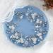 Handcess Pearl Crystal Silver Flower Rhinestone Leaves Wedding Headbands - Elegant Hair Accessories for Women & Girls - Perfect for Weddings & Special Occasions - Buy Online on GoSupps.com