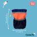 Coachi Pro Train & Treat Bag Pouch - Extra Large Storage with Secure Attachment Options, Zipped Pocket, and Magnetic Closure - Perfect for Dog Walking & Training - Newer Model in Navy and Coral - Buy Online on GoSupps.com