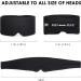 FRESHME Handmade Cotton Sleep Mask Blackout - Adjustable Soft Eye Cover for Women Men - Breathable Blindfold for Sleeping, Travel - Black - Buy Online on GoSupps.com