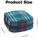 Women's Bonds Blue Scottish Plaid Portable Period Kit - Storage Pockets Holder for Feminine Products - Buy Online on GoSupps.com