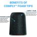 Comply Professional Series Memory Foam Tips - Large Size (3 Pairs) for Shure Earbuds - Buy Online on GoSupps.com