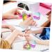 minkissy 6 Pcs Colorful Crystal Cup Glass Containers Dappen Dishes Nail Art Cup Nail Art Dappen Dish Petri Dish Glass Colored Glass Shot Glass with Lid Monomer Dishes Storage Box Acrylic - Buy Online on GoSupps.com