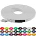LENNIE BioThane towline 13mm dogs 15-25kg 1m long without hand loop white sewn 1 m white