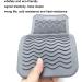 2Pieces Heat Resistant Mat Pouches for Curling Irons Hair Straightener Flat Irons and Hair Styling Tools 28.5cm x 14cm Gray&Black Gray&black Mat Pouch - Buy Online on GoSupps.com