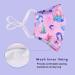 Buy CIKIShield Boys Adjustable Cloth Face Mask - Washable & Reusable UV Protection (Pack of 6) - White/Pink/Purple - International Shipping Available - Buy Online on GoSupps.com