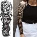 Large Lion Wolf Temporary Tattoo Sleeve - Full Arm Tribal Fake Tattoos for Men and Women - Long Lasting Body Art Sticker - 4 Sheets - Buy Online on GoSupps.com