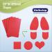 UNIKSTEP Shoe Sole Protectors - Non-Slip & Noise Reduction Pads (4 Pieces Red) for Ultimate Grip & Durability | International Shipping - Buy Online on GoSupps.com