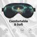 UFO at Night Print Unisex Sleep Eye Mask | Soft Comfort Eye Shade for Travel Yoga & Shift Work - Buy Online on GoSupps.com