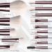Travel Makeup Brush Set - 14 Small Make up Brush Sets for Women Makeup Brush Kit with LED Cosmetic Brush Set with Storage Box Portable Beauty Brush Set for Girls Womens White - Buy Online on GoSupps.com