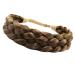 Toecwegr Braided Hair Band - 5 Strands Classic Chunky Elastic Headband for Women in Highlight Brown | Beauty Accessories for Effortless Style - Buy Online on GoSupps.com