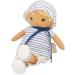 Kaloo Tendresse Eli 25cm Fabric Rag Doll with Striped Tee - Perfect Gift for Babies - Customisable Ribbon - K200012 - Buy Online on GoSupps.com