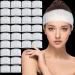 300 Count Disposable Spa Headbands Non Woven Facial Headbands Facial Hair Band Elastic Facial Cloth Stretch Skin Care Makeup Sauna Supplies Individually Packaged for Women Girls