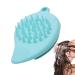 Smileshiney Facial Scrubber - Double Side Soft Silicone Facial Cleansing Brush | Manual Hair Scrub for Women and Men Skin Care Face Brushes for Sensitive Dry Skin Lake Blue