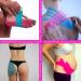 Anampion Kinesiotapes - 60 Waterproof Elastic Muscle Strips for Sports | 5cm x 25cm | Knee Shoulder & Elbow Support (Mixed Colors) - Buy Online on GoSupps.com