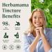 HERBAMAMA Bacopa Monnieri Supplement - Vegan Brain Focus and Clarity Support with Bacopa Extract Tincture - Non-GMO Alcohol & Sugar-Free Brahmi Herb Drops 168-Day Supply 4 Fl Oz (Pack of 1) - Buy Online on GoSupps.com