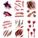 Halloween Simulation Scar Stickers- 10pcs Waterproof Tattoo Zombie Scars for Cosplay - Buy Online on GoSupps.com