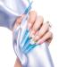 180 Extra Long Stiletto False Nails Tips Set with Files - Clear | DIY Manicure Salon Practice Kit - Buy Online on GoSupps.com