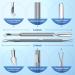 2PCS Metal Silver Cuticle Pusher and Cutter - Professional Stainless Steel Manicure Pedicure Tool for Fingernail and Toenail - Buy Online on GoSupps.com