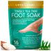 LOVE LORI Tea Tree Oil Epsom Salt Foot Soak for Dry Cracked Feet (16oz) - Foot Soaking Salts for Foot Soaking Tub - Pedicure & Foot Spa Soak w/ Natural Essential Oils