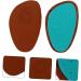 NOLITOY 6 Pairs Anti-Slip Half Size Insoles for Women - Forefoot Pads for Heeled & Flat Shoes Invisible Leather Inserts - Buy Online on GoSupps.com