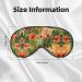 Ultra-Soft Light-Blocking Eye Mask - Hojas Tropicales Y Flores Print for Restful Sleep & Comfort | International Shipping Available - Buy Online on GoSupps.com