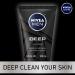NIVEA MEN DEEP Cleansing Beard & Face Wash - Charcoal Infused, 3 Pack (3.3 Fl Oz Each) - Buy Online on GoSupps.com