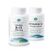 Earth's Splendor Energy + Bone & Immunity Support Energy Supplements: Vitamin B12 & Vitamin D Bundle. IU- Support Gluten Free No Artificial Colors or Flavors Helps Energy Metabolism & Immune Health