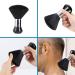 Barber Cape & Neck Duster Set - Waterproof Polyester Hair Cutting Cape with Adjustable Elastic Neckline - Black & White Stripes - Buy Online on GoSupps.com