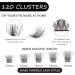 Individual 120 Cluster 3D False Eyelashes Kit | Natural Look D Curl Reusable Lash Extensions | DIY Mix 10-16MM Eyelash Clusters - Buy Online on GoSupps.com