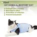 Buy Hipet Cat Surgical Recovery Suit - Abdominal Wound & Skin Disease Vest No E-Collar Needed - S Blue - International Shipping Available - Buy Online on GoSupps.com