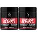 DEDICAD Graviola Soursop Leaves Capsules - 2 Packs 50 Capsules for 100-Day Supply - 11in1 Extract with Elderberry, Turmeric, Ginger, Milk Thistle, Cranberry & More - Support Mood, Immune & Body Health