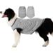 Sychien t-shirt for dogs combed cotton soft breathable sun protection extra tall for boys girls dogs 2 pieces gray-white striped shirt XXXL XXX large dark gray striped