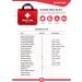 Premium 90 Piece First Aid Kit for Camping, Hiking, Office | Medical Supplies with Handle - Home, Car, Travel, Survival Set - Buy Online on GoSupps.com