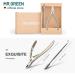 MR.GREEN Colorful Cuticle Nippers & Nail Clippers Set - Nickel Plated Beauty Tool - Buy Online on GoSupps.com