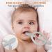 Buy BPA-Free Baby Biting Toys - 2 Pack Silicone Teething Rings for 3+ Months - Peach Powder & Gray - Soothing Gum Massage - Buy Online on GoSupps.com