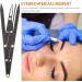 DOITOOL Eyebrow Measurement Tool 5 pcs Caliper Metal Golden Measuring Positioning Second Tool Ratio Sliding Measure Generation 25x5x0.6cmx5pcs Blackx5pcs - Buy Online on GoSupps.com