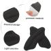 6 Pairs Heel Protectors & Cushion Pads - Blister Relief & Shoe Filler for Oversized Shoes - Invisible Black Ankle Protectors (9.5X3.5cm - Buy Online on GoSupps.com